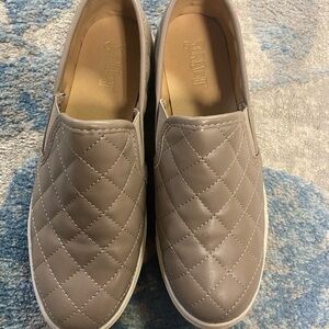 Brash Quilted Slip-On Loafers - Taupe